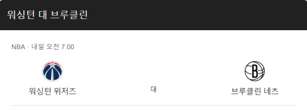 브루클린 vs 워싱턴 예상 스코어 116-105 및 베팅 추천 가이드