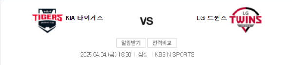KIA vs LG 예상 스코어 3대5 - 배팅픽 및 조합 추천