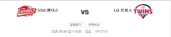 LG 트윈스 vs SSG 랜더스 예상 스코어 4-3 class=