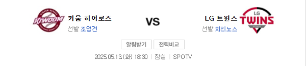 LG 트윈스 키움 히어로즈 예상 스코어와 베팅 추천 정보 class=