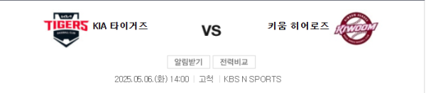 키움 vs KIA 예상 스코어 4-3, 경기 배당 추천 분석